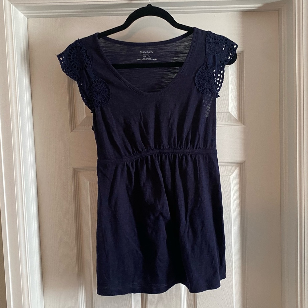 Motherhood Maternity Navy Blouse